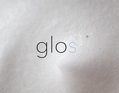 Gloss. Branding for a skincare company.