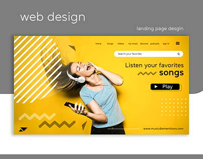 website design, landing page design