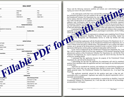 Create fillable pdf, edit PDF or any document quickly