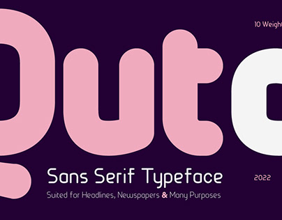 Quta Rounded Typeface