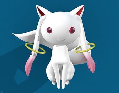 Hi-Poly - Kyubey 3D Character Model