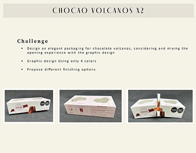CHOCOLATE VOLCANOS PACKAGING