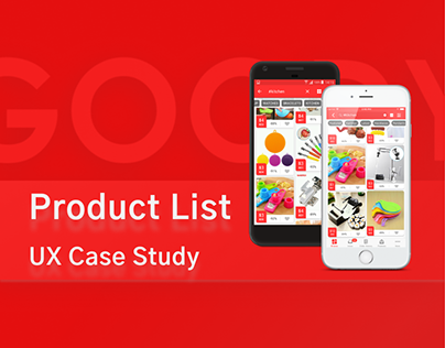 UX Case Study for Goody Product List