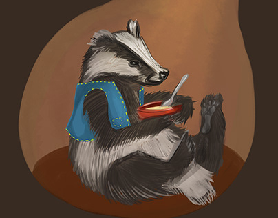 Illustration|Badger