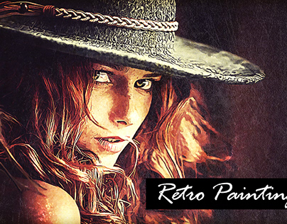 Retro Painting PS Action