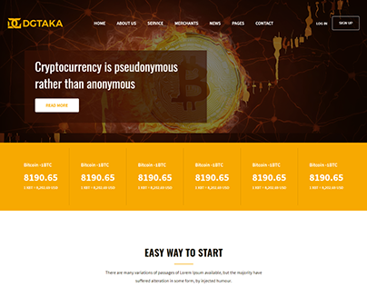 Dgtaka - CryptoCurrency Bootstrap4 Template