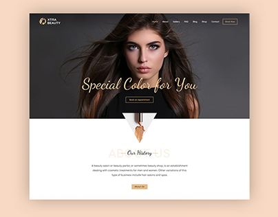Beauty salon website wordpress theme