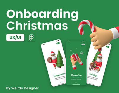 Onboarding Christmas UX/UI