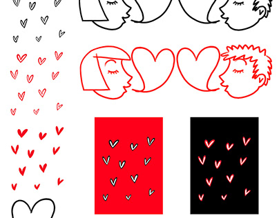 Valentine,Heart,illustration, season, February