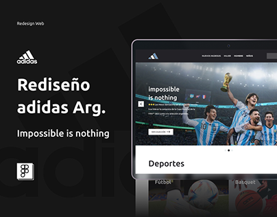 Rediseño web - Adidas Argentina