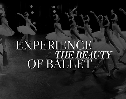 Landing page for ballet theater "Ball"