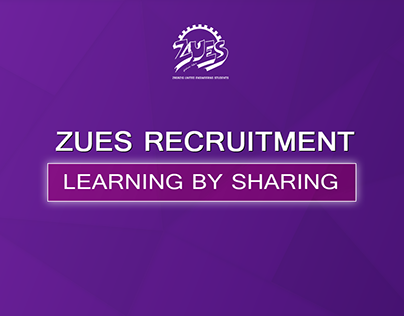 designs for ZUES student activity for 2018 recruitment