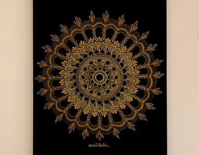 Gold Mandala Art