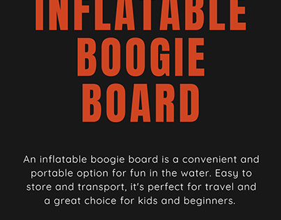 inflatable boogie board