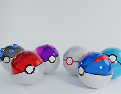 3D PokeBalls Design