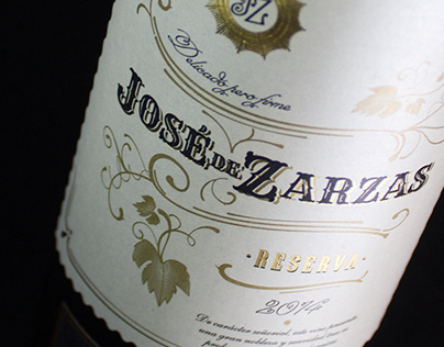 Etiqueta de Vino José de Zarzas