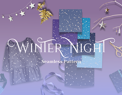 Winter Night | Seamless Pattern
