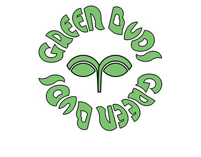 Green buds concept logomark