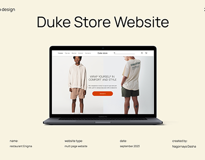 E-Commerce Website | Duke Store