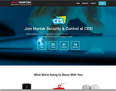 Nortek CES 2017 one page website