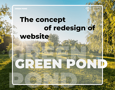 The concept of redesign of website Green Pond