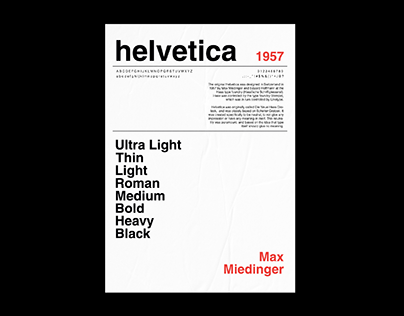 Typographic Poster - Helvetica