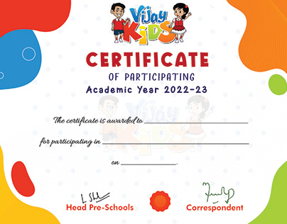 certificates for kids school