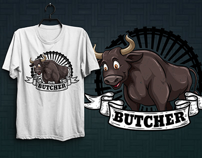 Butcher T-shrit design