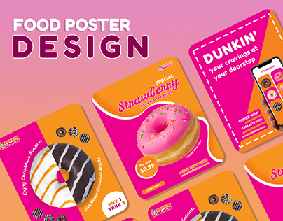 Food Poster Design (Donut)