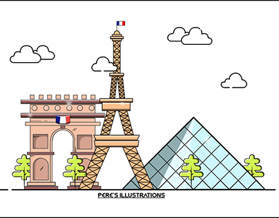 A French-Themed Illustration