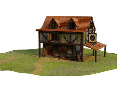 3D Medieval House