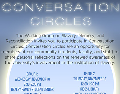 Georgetown University Conversation Circles Flyer