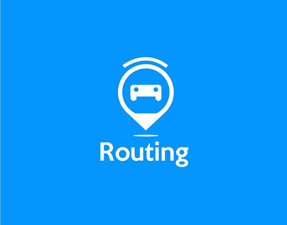Routing logo - Location logo- Driving logo