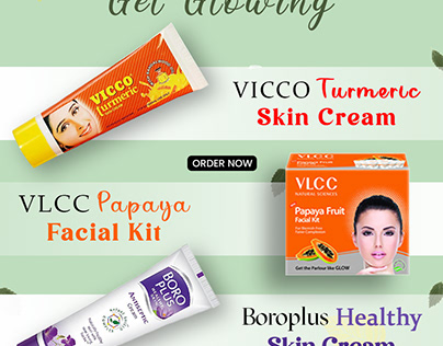 Beauty product ads post design