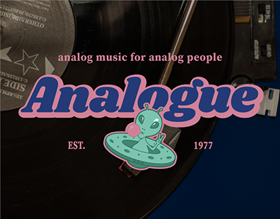 Analogue vinyl record store | Brand identity