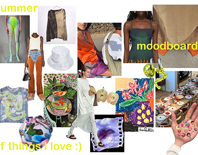 Summer moodboard of things I love