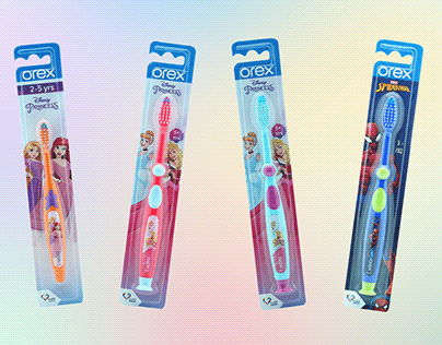 Regular toothpaste designs Orex x Disney