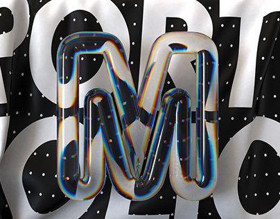 Dispersion 3D Typography