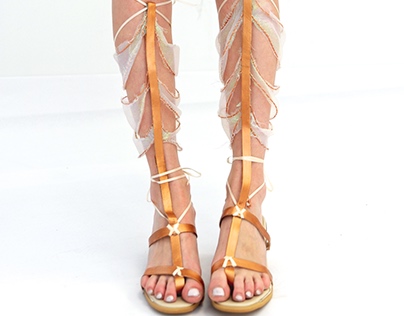 Iridescent Gladiator Sandals
