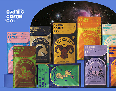 Brand identity design | cosmic coffee co.