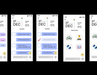 Google Calendar - Redesigned UX/UI