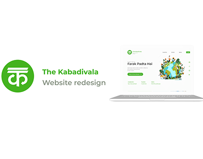 Redesigning web app (Kabadivala-waste management app)
