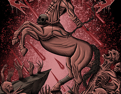 centaurs vs zombies | Tshirt design and cover album