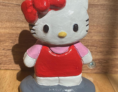 Hello Kitty Clay Figure
