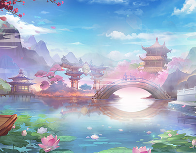 Chinoiserie Game Background