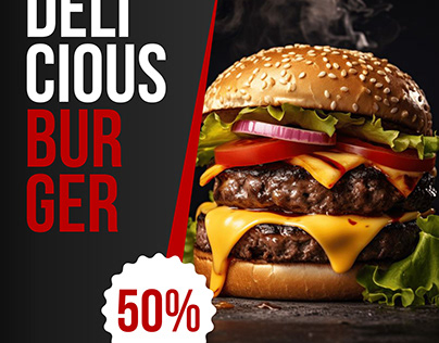 Desain Feed "Delicious Burger"