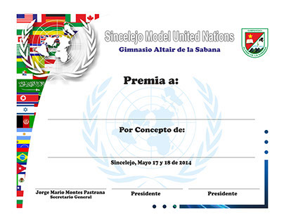 Certificados Sincelejo Model United Nations