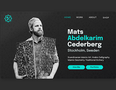 Mats Abdelkarim Cederberg - Portfolio Website UI