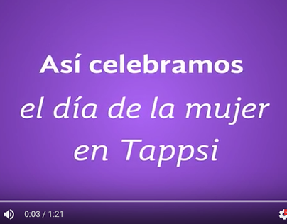 Campaña engagement Día de la mujer Tappsi