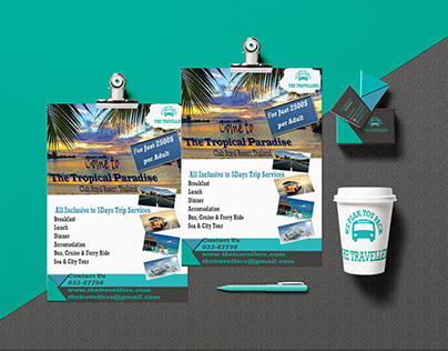 Customized and Creative Flyer Design Of Travel Company